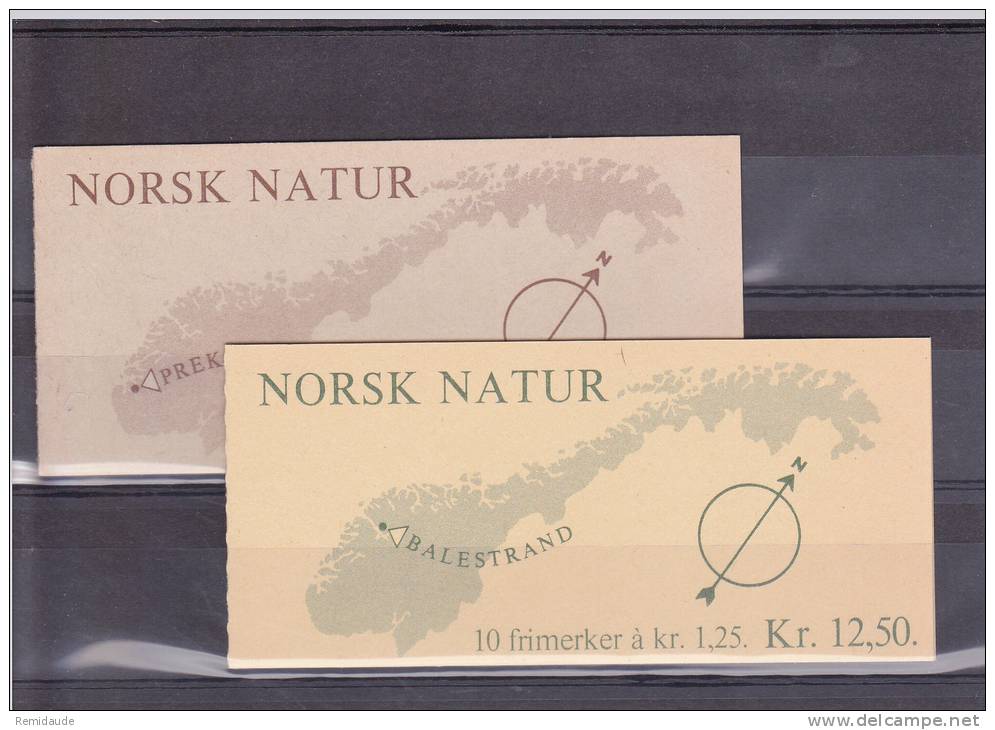 NORVEGE -  CARNET 682 + 683 **  - COTE YVERT = 25 EUROS - Carnets