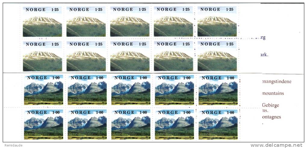 NORVEGE -  CARNET 727 + 728 **  - COTE YVERT = 23 EUROS - Postzegelboekjes