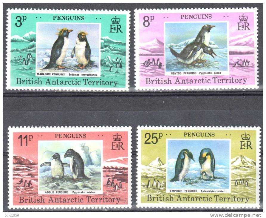 BAT British Antarctic Territory 1979 Penguins- Mi. 74-77 -  MNH - Neufs