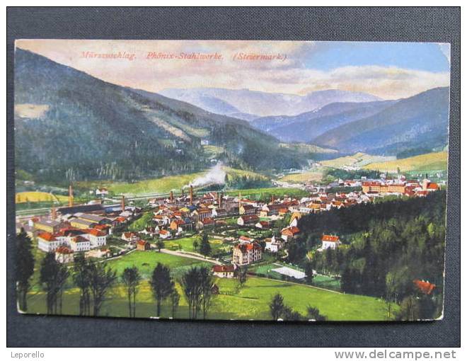 AK MÜRZZUSCHLAG Stahlwerke Ca.1915 /  D*6896 - Mürzzuschlag