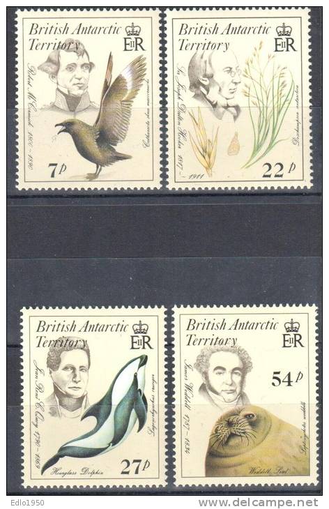 BAT British Antarctic Territory 1985 Persons Marine Life - Mi.128-131 -  MNH - Nuovi