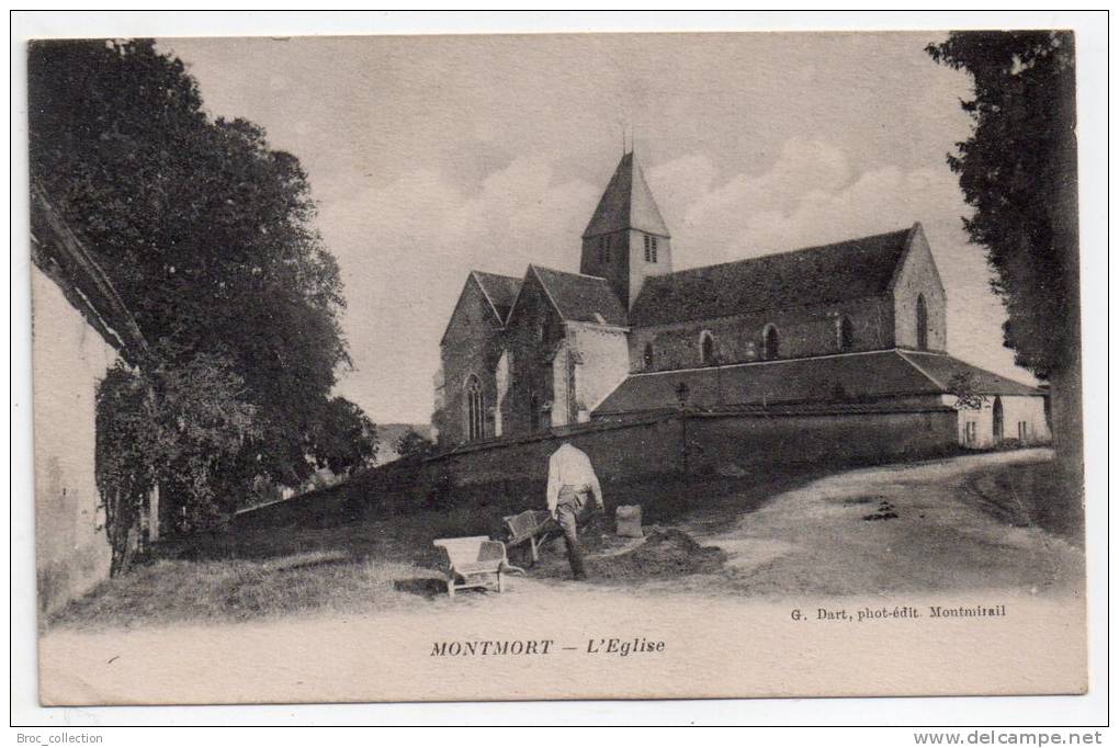 Montmort (-Lucy), L'église, éd. G. Dart, Animée - Montmort Lucy