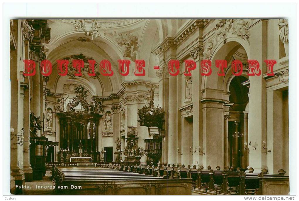 FULDA - Inneres Vom Dom - Réal Photograph Postcard - Carte Photo < Deutschland Allemagne - Dos Scanné - Fulda