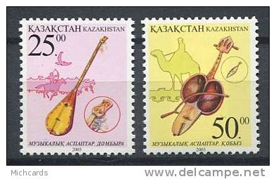 102 KAZAKHSTAN 2003 - Instrument Musique A Corde - Neuf Sans Charniere (Yvert 361/62) - Kazakhstan