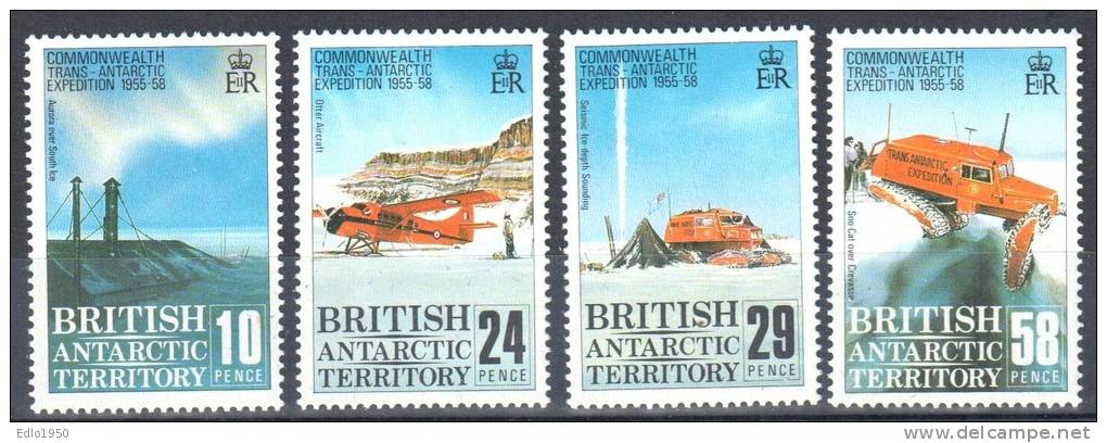 BAT British Antarctic Territory 1988 Trans-Antartic Expedition - Mi.148-151 -  MNH - Unused Stamps