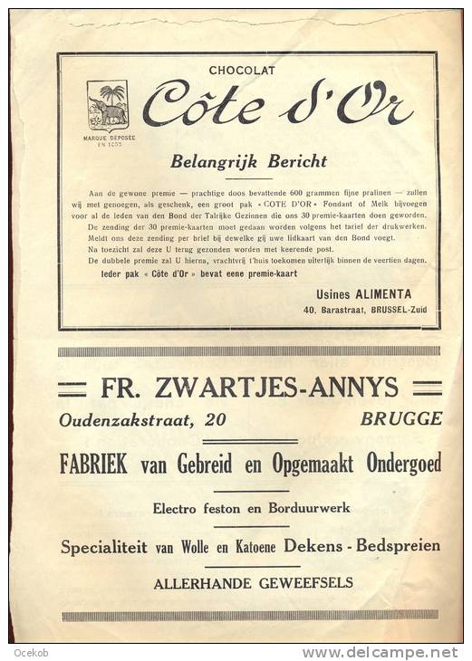 Dagblad Krant Eendracht - Union - 25 Mei 1932 - Brugge + Publiciteit - Other & Unclassified