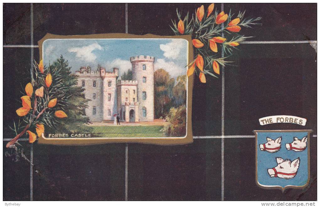 Tuck - The Forbes - Forbes Castle Scottish Clans SeriesV Postcard 9480 - Genealogy