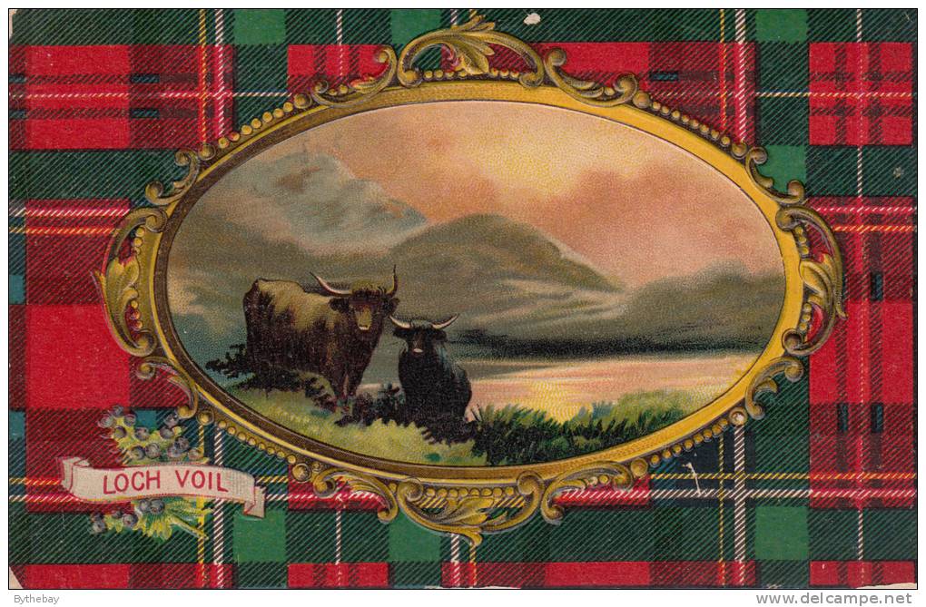 Loch Voil - Cattle, Loch Postmark: Boiestown NB OC 22 10(?) - Perthshire