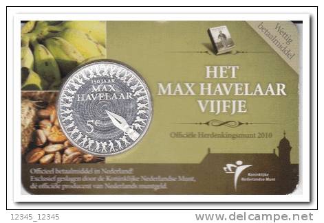 Max Havelaar Vijfje 2010 In Originele Verpakking - Gold And Silver Coins