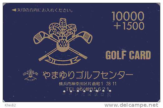 Carte Prépayée Japon - Sport - GOLF / 10000 - Japan Sports Prepaid Play Member´s Card - 613 - Sport
