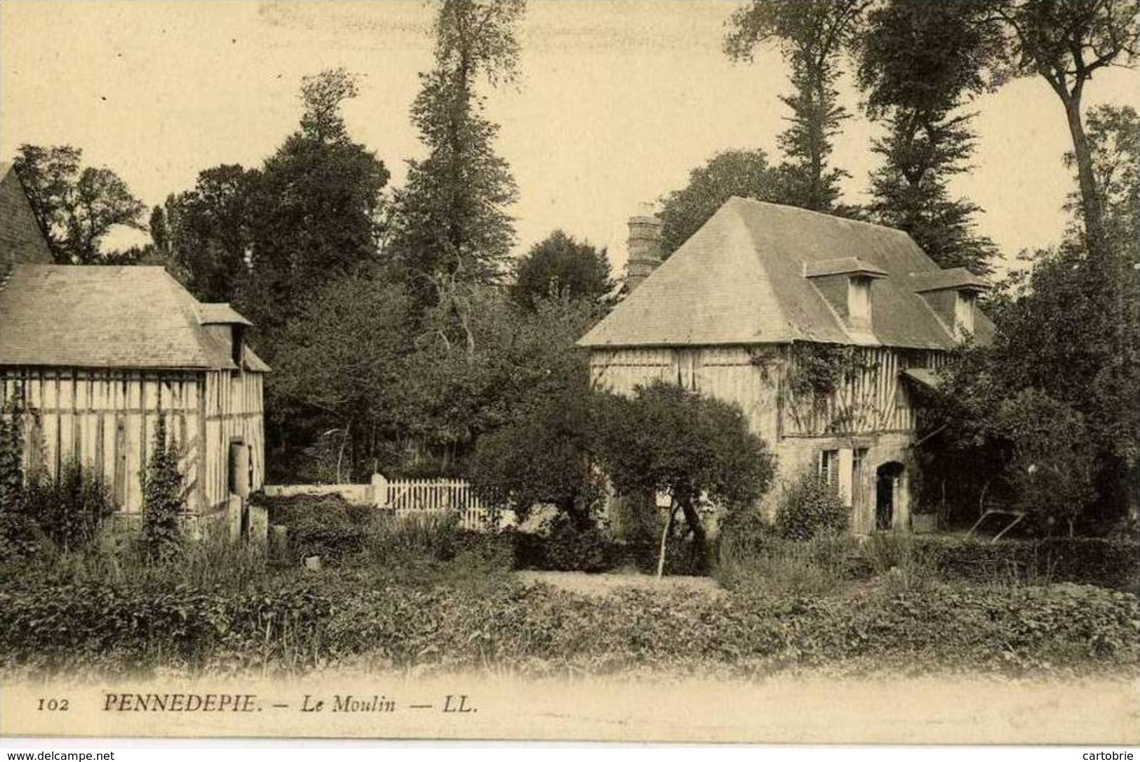 Dépt 14 - PENNEDEPIE - Le Moulin - 1907 - LL N° 102 - Autres & Non Classés