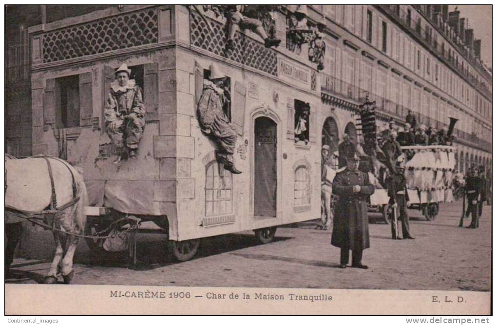 MI-CAREME 1906/ CHAR De La MAISON TRANQUILLE/ SUPERBE ANIMATION / Référence 2770 - Manifestazioni