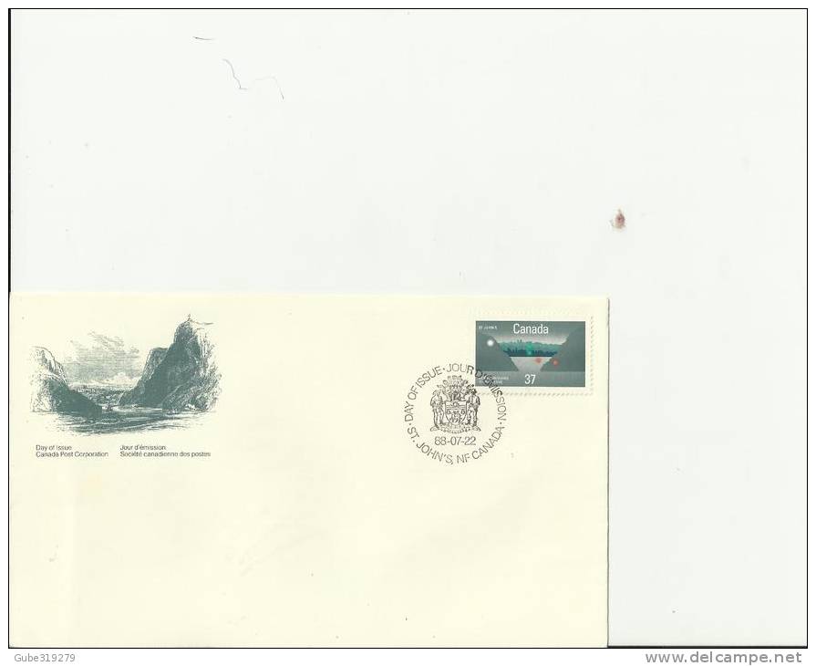 CANADA 1988 – FDC 100 YEARS OF ST JOHN’S INCORPORATION AS CITY CAPITAL OF NEWFOUNDLAND   W 1 ST OF 37 C POSTM ST.JOHN’S, - 1981-1990