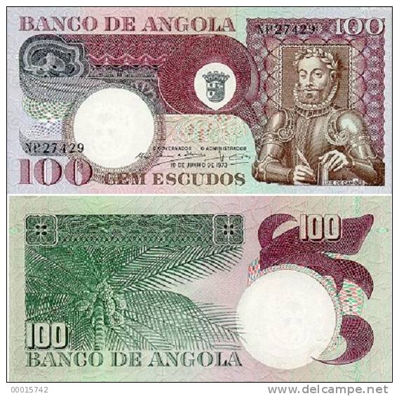 ANGOLA 100 Escudos 1973 P-106 UNC - Angola