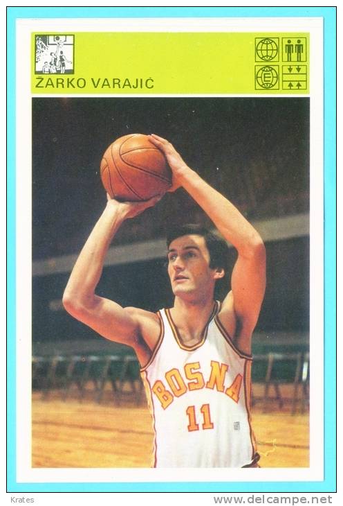 Svijet Sporta Cards - Žarko Varaji&#263;   131   Basketball - Pallacanestro