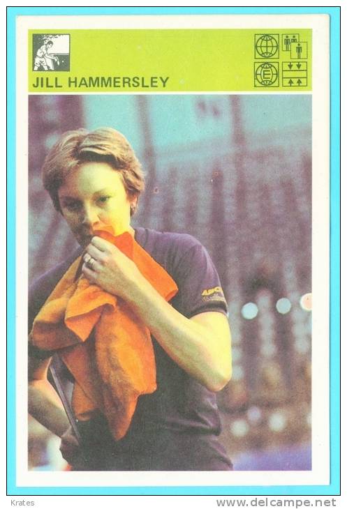 Svijet Sporta Cards - Jill Hammersley    165     Table Tennis - Tafeltennis