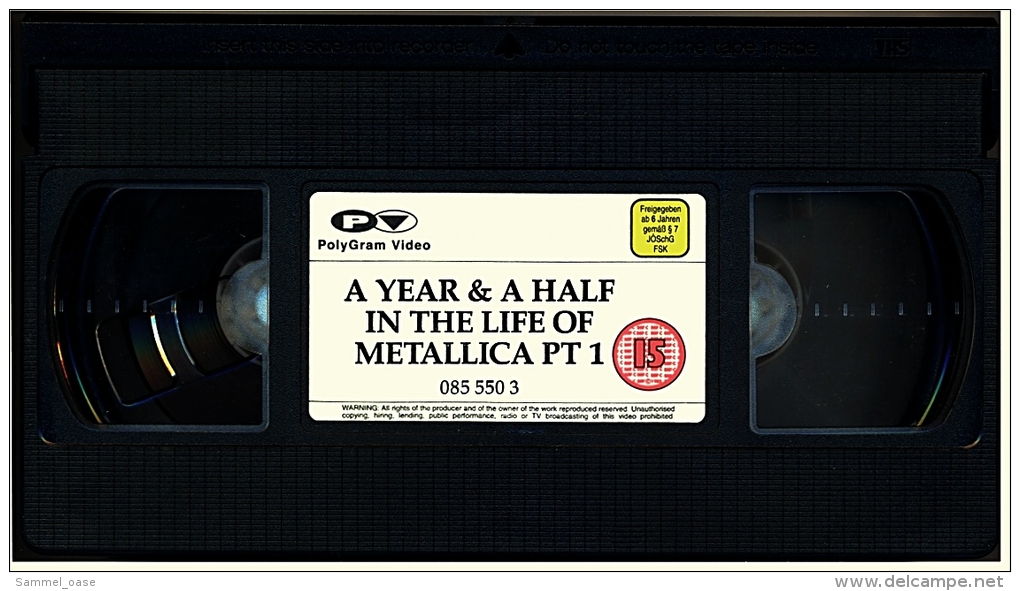 3 x VHS Musikvideo Metall :  Metallica 2 Of One  +  A Year and a Half in the life of Metallica   ,  von ca. 1990
