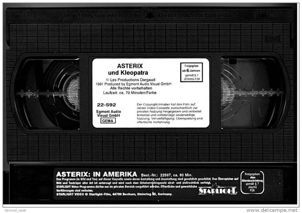 2 X VHS Video : Asterix Und Kleopatra + Asterix In Amerika  ,  Von Ca. 1990 - Children & Family
