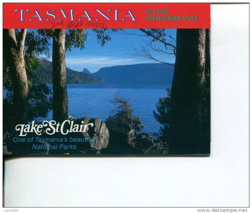 (03) Postcard View Folder - Depliant De Carte Postale - Tasmania -  Lake St Clair - Wilderness