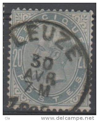 39  Obl Leuze (+60) - 1883 Leopold II