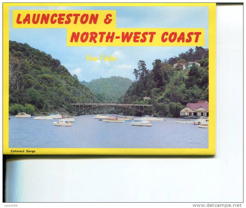 (03) Postcard View Folder - Depliant De Carte Postale - Tasmania - Launceston - Lauceston