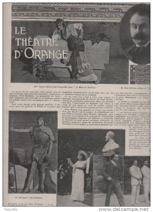 LE MONDE ILLUSTRE 17 08 1912 - MASSENET - POINCARE RUSSIE - ANVERS - SOLDATS MAROC - MUSEE CRIMINEL - THEATRE ORANGE