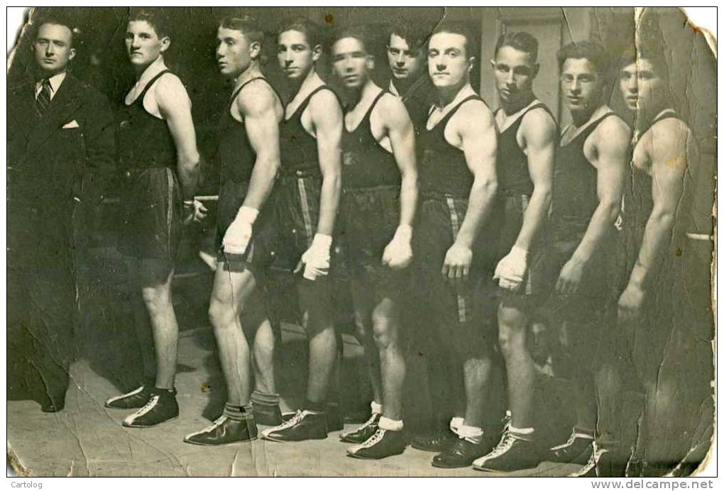 Palestra Anni '30 - Boxeurs - Cartolina Postale - Boxe