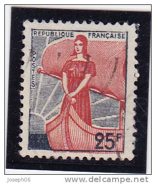 FRANCE     1959  Y.T. N° 1216  Oblitéré - 1959-1960 Maríanne à La Nef