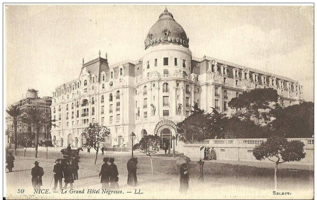 20 - NICE - Le Grand Hôtel Negresco. - Cafés, Hôtels, Restaurants