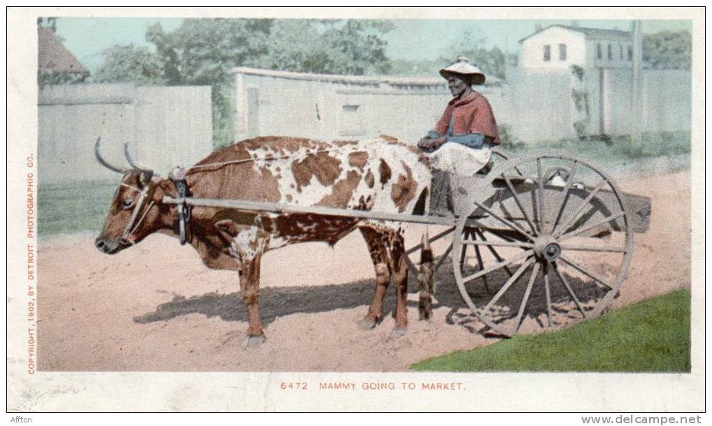 Mammy Going To Market 1900 Postcard - Bahamas