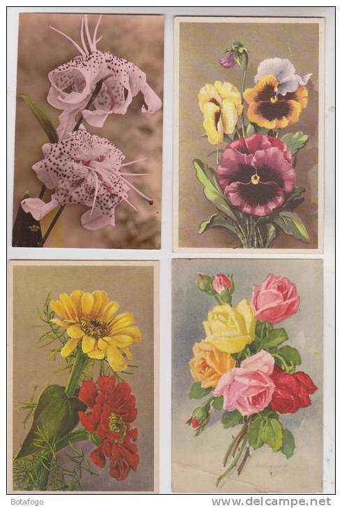 LOT DE 32 CPA FANTAISIES FLEURS ILLUSTREES - 5 - 99 Cartes