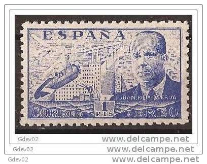 ES940SA944-LA862TPSC.Spain Espagne AUTOGIRO.Ingeniero. JUAN DE LA CIERVA 1941/1947 (944**) Sin Charnela MUY BONITO - Otros & Sin Clasificación