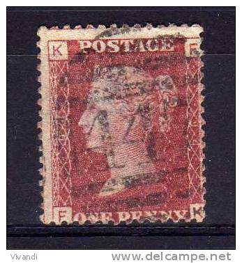 Great Britain - 1864 - Penny Red (Plate 94) - Used - Used Stamps