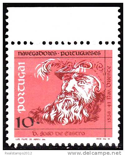 PORTUGAL - 1994,  Navegadores Portugueses - Emissão Base ( 5.º Grupo )   10.  ** MNH  MUNDIFIL  Nº 2195 - Unused Stamps