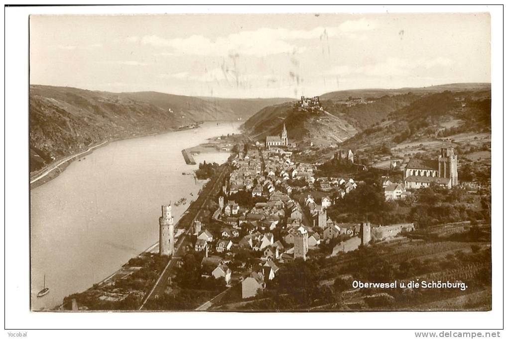 Cp, Allemagne, Oberwesel U. Die Schönburg - Oberwesel