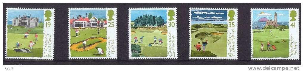 GRAND-BRETAGNE - 1994 - Fameux Parcours De Golf D'Ecosse - 5v Neufs// Mnh - Neufs