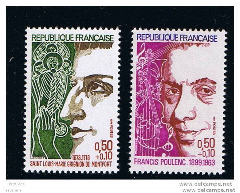 CELEBRITES - Y&T : 1784/5 - 1974*** - Unused Stamps