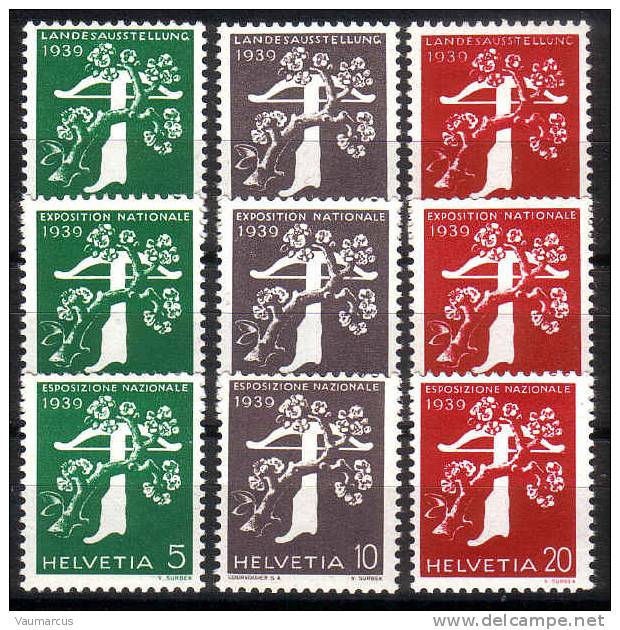 Zu 228y-238y / Mi 344y-354y / YT 329-339 Timbres De Rouleaux **/MNH SBK 60,- à 20 % Voir Description - Rollen