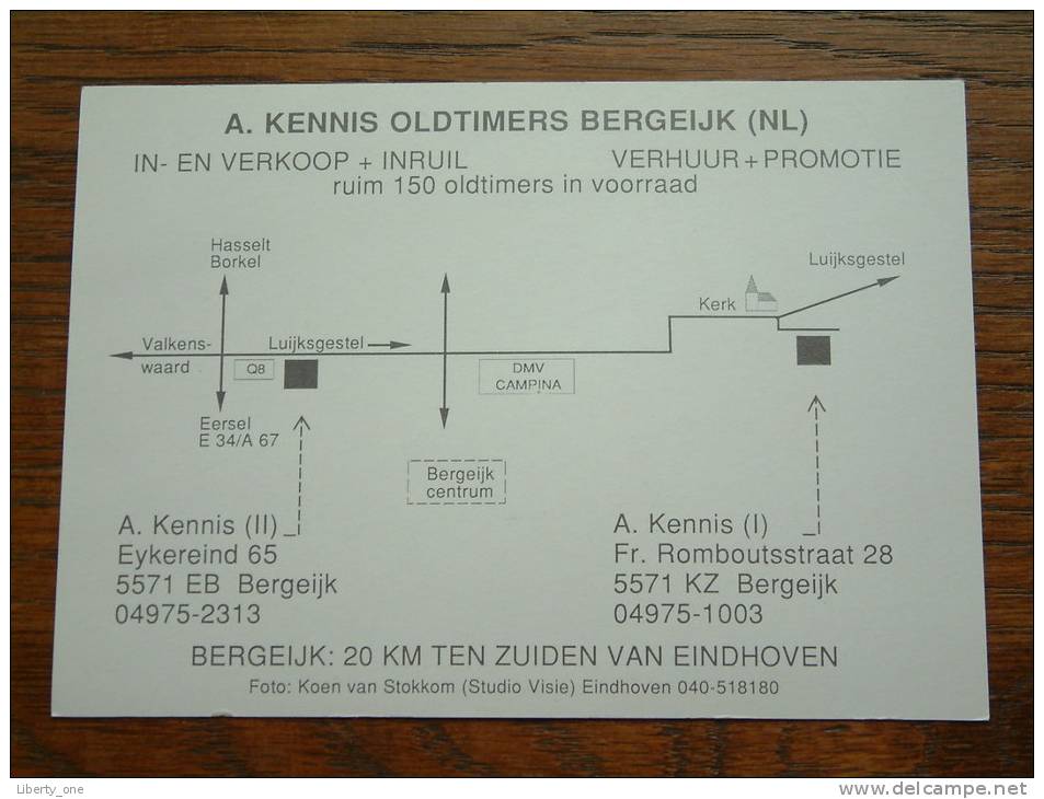 KENNIS Oldtimers BERGEIJK / Anno 19?? ( Voir/zie Foto Voor Details ) !! - Autres & Non Classés