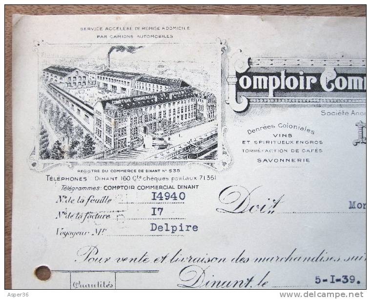 Comptoir Commercial De Dinant 1939 - 1900 – 1949
