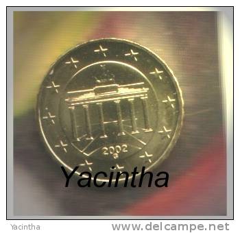 @Y@  Duitsland  /  Germany   1 0  Cent   2002   G      UNC - Germany