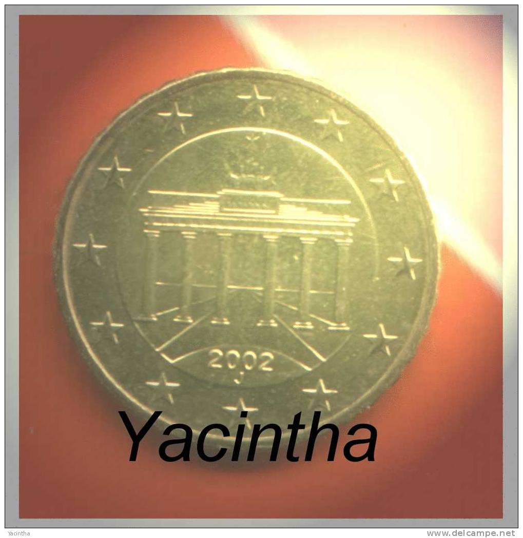 @Y@  Duitsland  /  Germany   1 0   Cent    2002   J      UNC - Duitsland