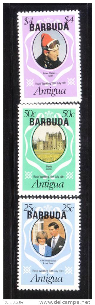 Barbuda 1981 Royal Wedding Overprinted MNH - Barbuda (...-1981)