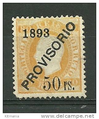 Portugal #96 D.Luis 50r Ovpt Provisorio Mint - L3250 - Ongebruikt