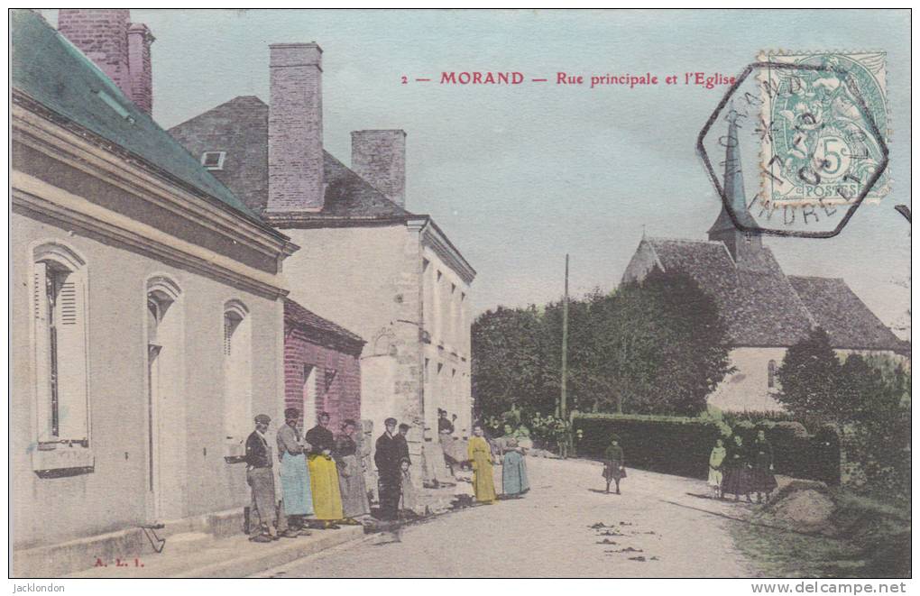 37-  Indre Et Loire  MORAND   Le Presbytère   Rue Principale Et L´Eglise - Otros & Sin Clasificación