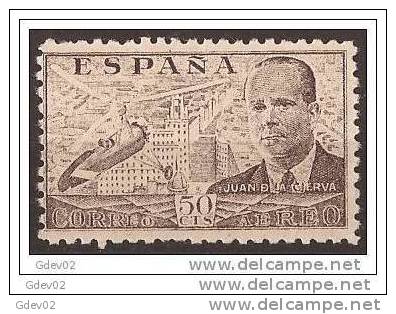 ES943-LA863TPO.Spain Espagne INVENTOR DEL AUTOGIRO.Ingeniero JUAN DE LA CIERVA 1941/1947 (942**) Sin Charnela MUY BONITO - Otros & Sin Clasificación