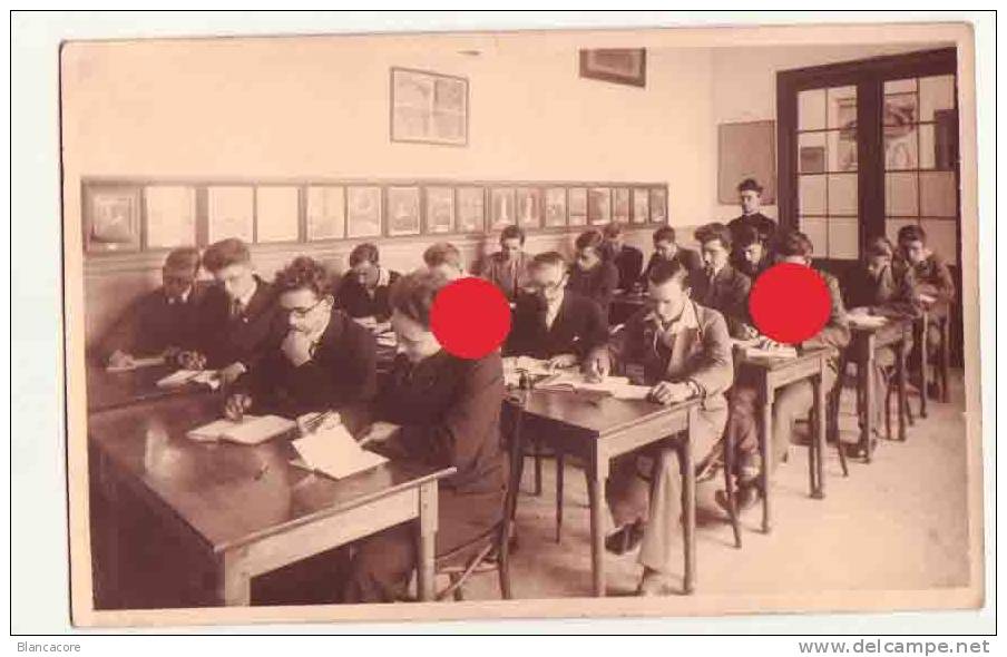 HERVE Carte Photo Collège Marie Thérèse 1933 Classe De Rhétorique - Herve