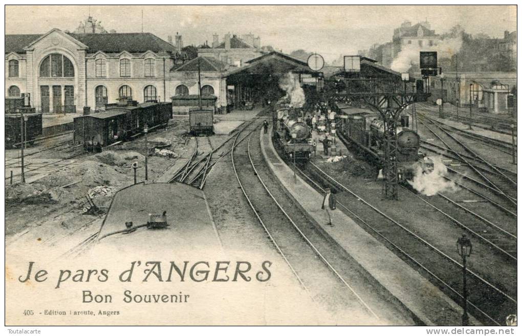 CPA 49 JE PARS D ANGERS BON SOUVENIR 1917 - Angers