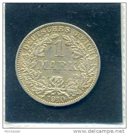 1 MARK. Deutsches Reich 1910. Zecca A. Argento SPL. - 1 Mark