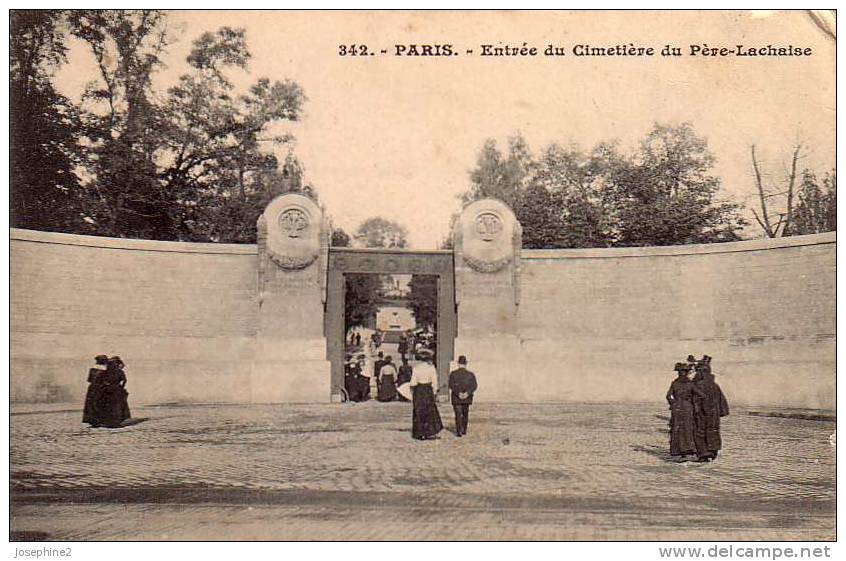 Entrée  Du Cimetière Du Père Lachaise - Paris (20)